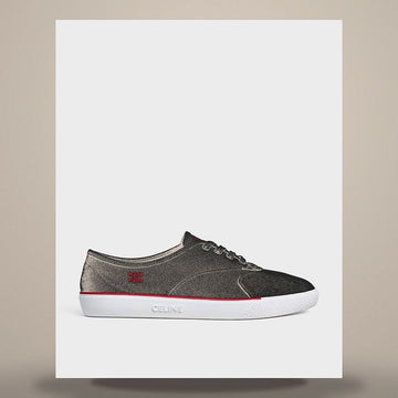 Celine Allen Sneakers - Canvas & Suede Calfskin Black / Red 368265484C.38BR 158737758 [P]