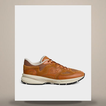 CELINE Runner Sneaker - Kalbsleder, Wildleder & Mesh Sahara 368285500C.03AA 158737773 [P]