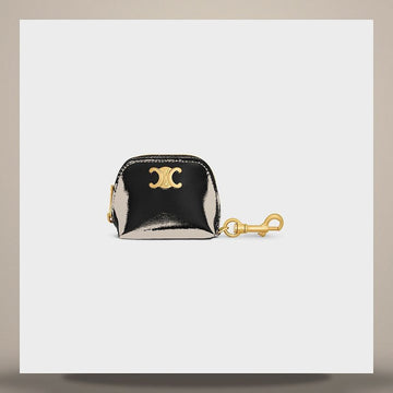 Celine Micro Triomphe Charm - Shiny Calfskin Black 49J773GUD.38NO 158737828 [P]