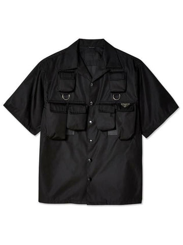 PRADA リナイロン半袖シャツ SC768 1WQ8 F0002 133039192 [P]