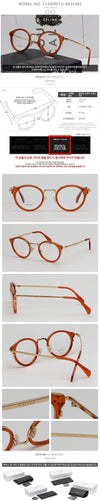 Celine CL50001U 042 Gold Frame Soltex Luxury Round Transparent Orange 133084795 [P]