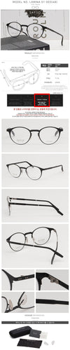 other Lamina 01 003 Titanium Eyeglass Frame Lightweight Male Female 65873046 [P]