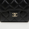 CHANEL Vanity Coin Purse Mini Chain Bag Black with Gold Hardware 158542333 [P]