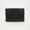 CHANEL Lambskin Quilted Black CC Pearl Beaded Line Clutch Bag 158643070 [P]