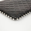 CHANEL Lambskin Quilted Black CC Pearl Beaded Line Clutch Bag 158643070 [P]