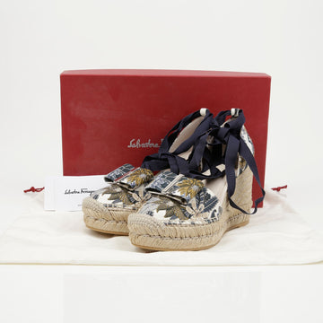 Salvatore Ferragamo Wedge Heel Sandal Size 7 0716358 158644006 [P]