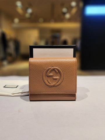Gucci Soho Flap 3-Fold Wallet New 598207 158741318 [P]