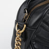 Gucci Women GG Marmont Small Matelassé Shoulder Bag Black Gold-tone 158642985 [P]