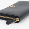 PRADA Saffiano-Leder Geldbörse mit Metall-Logo Schwarz 158643065 [P]