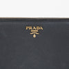 PRADA Saffiano-Leder Geldbörse mit Metall-Logo Schwarz 158643065 [P]