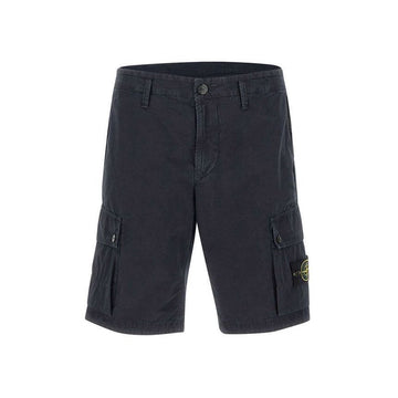STONE ISLAND Wappen Bermuda Shorts Navy 1015L11WA A0120 52952929 [P]