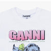 GANNI 反袖Tシャツ 158410446 [P]