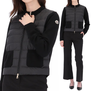 MONCLER ロゴパッチミックスジップアップジャケット 158743185 [P]
