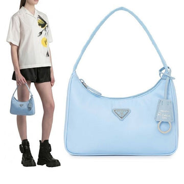 Prada Re-Nylon Hobo Bag Sky Blue 1NE515 RDH0 F0076 158743389 [P]