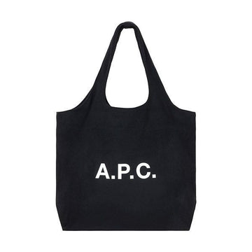 APC 26SS Schwarz Ninon Wollkaschmir Tote Bag 154322176 [P]