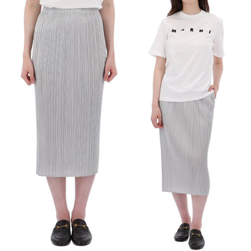 ISSEY MIYAKE Pleated Fleece Basic Skirt 158746820 [P]