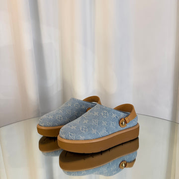 LOUIS VUITTON Plattform Clogs 38 1AD8N8 158750362 [P]