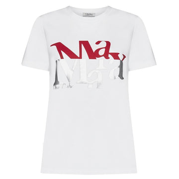 MaxMara Logo Print T-Shirt White 153212674 [P]