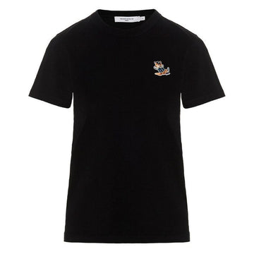 MAISON KITSUNE Dressed Fox Patch T-Shirt Schwarz KW00107KJ0008 P199 84811648 [P]