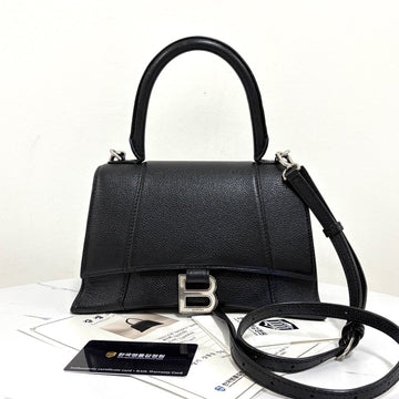 BALENCIAGA Hourglass Top Handle Schultertasche Schwarz (593546) 158750459 [P]