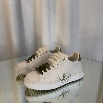 Louis Vuitton Timeout Sneakers White Green 158750486 [P]