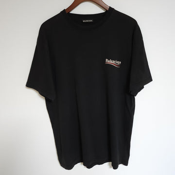 Balenciaga Black Wave Logo Men's Oversized T-Shirt G343 158750553 [P]
