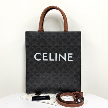 Celine Triomphe Vertical Cabas Small Tote Bag 158750954 [P]