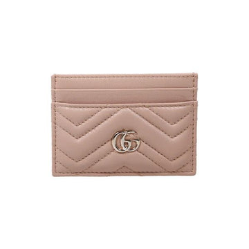 Gucci GG Marmont Matelassé Card Case Pink Beige 443127 AAFAX 5753 158752049 [P]