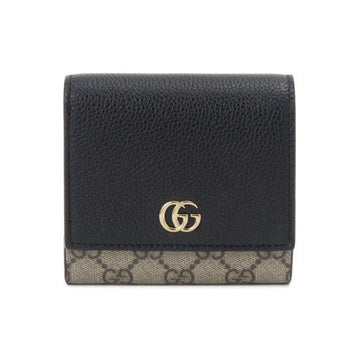 Gucci 26SS GG Marmont Bi-Color Coin Purse Black Beige 598587 AAE5E 1069 158752051 [P]