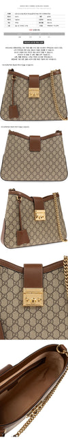 GUCCI パドロックミディアムショルダーバッグブラウン26SS795113KHNKG8534 158752067 [P]