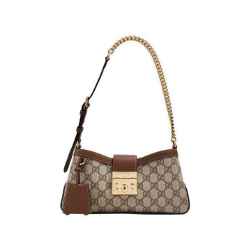GUCCI Supreme Padlock Mini Schultertasche Braun 158752068 [P]