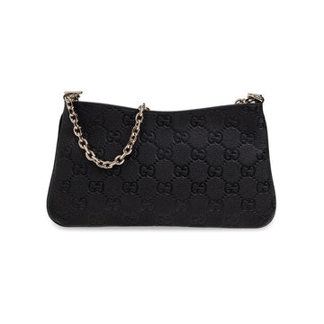 GUCCI Mediummessenger mit Kettenschulter und Kreuzbody in Schwarz 815277 AAEEM 1000 158752071 [P]