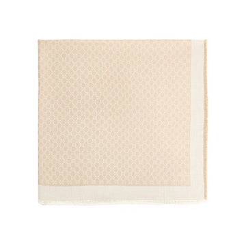 Gucci 26SS GG Wool Silk Blend Shawl White Beige 855539 3GA48 9877 158752095 [P]