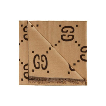 Gucci Two Tone Wool Muffler Beige Brown 495592 4G350 2179 158752097 [P]