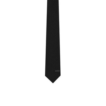 Gucci Silk Jacquard Horsebit Tie Black 853356 4E648 1000 158752101 [P]