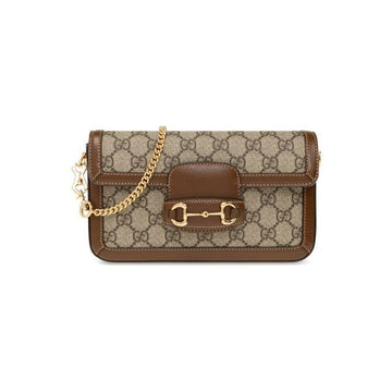 Gucci Gold Horsebit Mini Bag Beige 1995 158752104 [P]