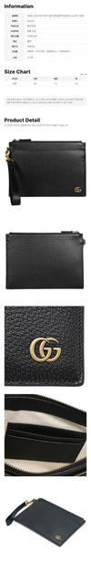 GUCCI GG Marmont Clutch Bag Schwarz 658562 DJ20T 1000 158752103 [P]
