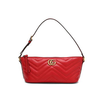 Gucci Marmont Matelassé Shoulder Bag Red 739166 AABZB 6832 158752123 [P]