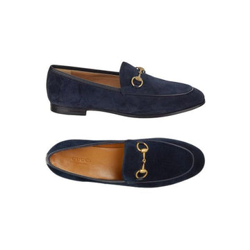 Gucci Women's Jordan Horsebit Suede Loafers Deep Blue 404069 AABLH 4552 158752143 [P]