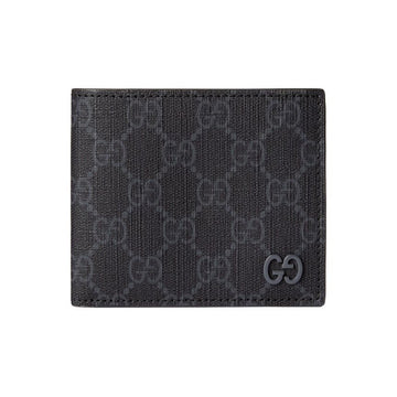 GUCCI 26FW GG Supreme Two-Tone Geldbörse Grau-Schwarz 768243 FACQC 1048 158752146 [P]