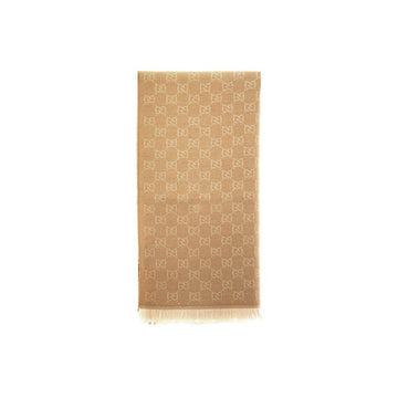 Gucci 26FW GG Jacquard Wool Scarf Beige Ivory 848507 3G200 9878 158752157 [P]