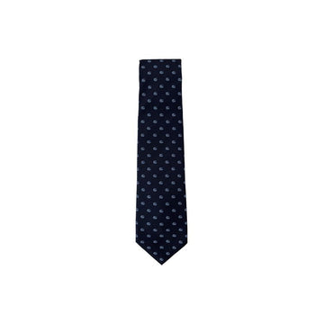 GUCCI Doppelte G Jacquard Seidenkrawatte Blau 874112 4E009 4269 158752167 [P]