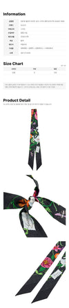 Gucci Floral Print Silk Scarf Black 158752176 [P]