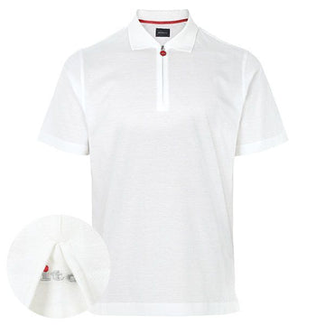 KITON Hemd mit halb offenem Reißverschluss in Weiß 26SS 158758446 [P]