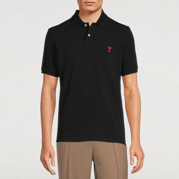 AMI Heart Logo Polo Shirt BFUPL001 760 001 76584320 [P]
