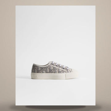 Dior Walk'n' Sneakers Stone Grey Oblique Embroidery Cotton KCK211OBE_S33G 158758750 [P]