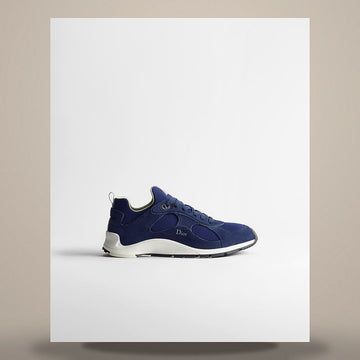 DIOR Mile Sneakers aus blauer Wildleder-Kalbsleder & blauem, grünem Neopren 3SN352ACU_H572 158758753 [P]