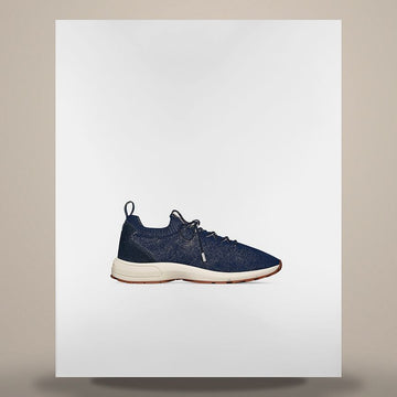 DIOR B80 Lounge Sneakers Navy Blue Cannage Wool Cashmere Silk Knit & Navy Blue Suede Calfskin 3SN333AAS_H535 158758758 [P]