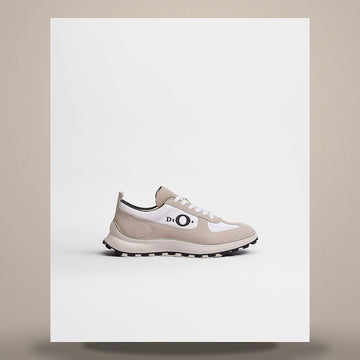 Dior Squash Sneakers Gray Suede Calfskin & White Technical Fabric 3SN364AAZ_H819 158758766 [P]