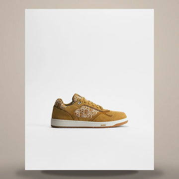 DIOR B27 Uptown Low-Top Sneakers Kognakbraun Wildleder Kalbsleder & Kognakbraun Oblique Jacquard 3SN272AED_H705 158758771 [P]